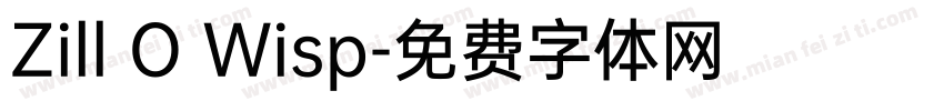 Zill O Wisp字体转换